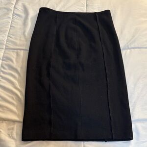St. John Classic Black Pencil Skirt